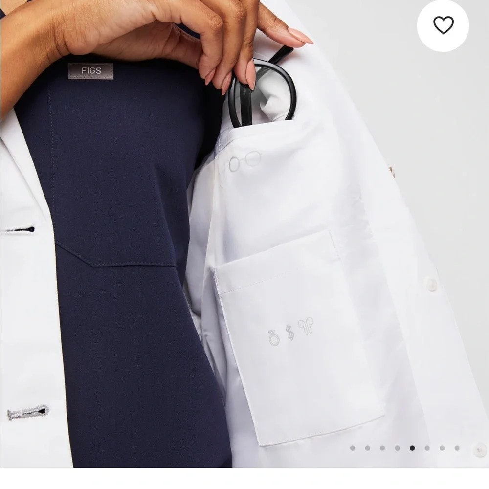 Figs White Women's Lab Blazer - Picture 3 of 7